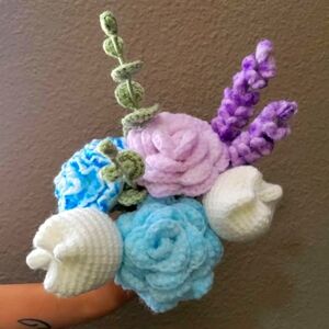 Crochet flower bouquet